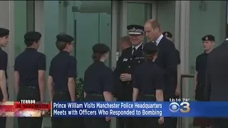 Prince William Visits Manchester Police Headquarters