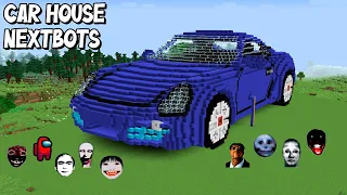 SURVIVAL SUPER CAR HOUSE WITH 100 NEXTBOTS in Minecraft | Gameplay | Coffin Meme