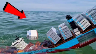 LEGO CONTAINER SHIP SINKING !!!