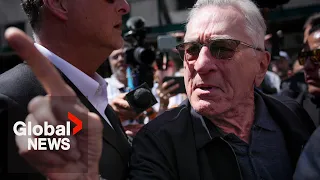 Robert De Niro slams Trump as a “clown” outside NYC hush money trial