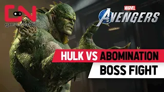 Marvel's Avengers BETA - Hulk VS Abomination BOSS FIGHT Gameplay