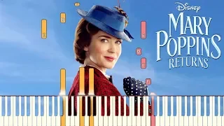 The Place Where Lost Things Go - Mary Poppins Returns | Piano Tutorial (Synthesia)