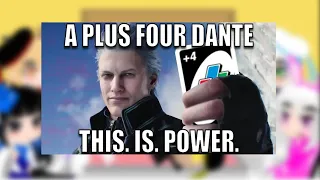 Nikke The Goddess of Victory React to vergil and dante play uno by RG33
