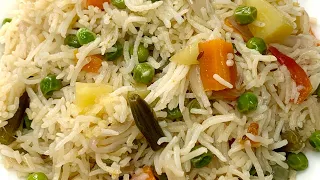 ஒயிட் வெஜ் புலாவ் உதிரிஉதிரியா சுவையா வர இப்டி செய்ங்க👌| White Veg Pulao Recipe | Vegetable Pulao