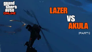 GTA Online: Dogfight (really?)  AKULA vs P-996 LAZER (II)