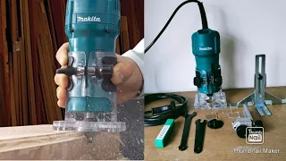 Improve your woodworking skills with MAKITA 3709 Trimmer (Unboxing/Test)