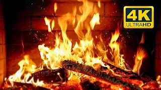 🔥 Cozy Fireplace 4K (12 HOURS). Fireplace with Crackling Fire Sounds. Fireplace video for TV 4K