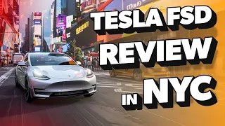 Tesla FSD v12.3.6 Drives Through Rainy Manhattan | Amazing Autonomous Performance!