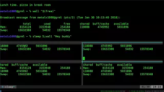 20 System Wide Message Broadcast in the Linux Shell Tutorial with Wall