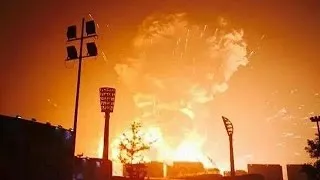 Video footage shows massive explosion in Tianjin, China