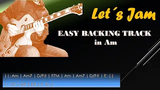 EASY PRACTICE of IMPROVISATION | BACKING TRACK in Am