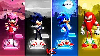 Tiles Hop Edm Rush! | Amy - Dark Sonic - Sonic The hedgehog - Knuckles #amy #sonicthehedgehog