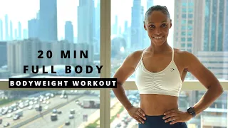 20-min BODYWEIGHT Full Body Workout | [Build Muscle & Strength]