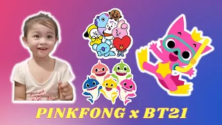 Alinel Sofia reacts to Baby Shark X BT21 l COLLAB STAGE | Dance with Baby Shark