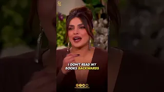 MIC DROP MOMENT! 🔥❤️ I don’t read my books backwards. #priyankachopra