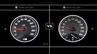 BMW M2 2016 VS BMW M4 2015 / 0-210 KMH