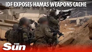 Israel Hamas War: IDF exposes Hamas terror arsenal at university in Khan Younis