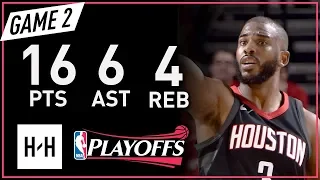 Chris Paul Full Game 2 Highlights Warriors vs Rockets 2018 NBA Playoffs WCF - 16 Pts, 6 Ast, 4 Reb!