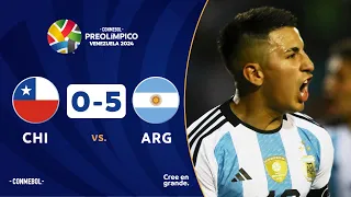 CHILE vs. ARGENTINA [0-5] | RESUMEN | CONMEBOL PREOLÍMPICO | FASE PRELIMINAR