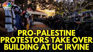 Police Clash With Pro-Palestinian Protesters At University Of California, Irvine | US News | N18G