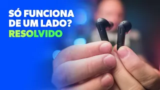 Fone bluetooth (sem fio) só funciona de um lado (Resolvido)