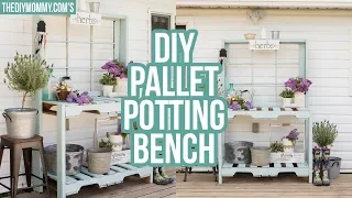 How to Build a Potting Bench from Pallets | Outdoor DIY & Decor Challenge!