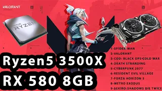 RX 580 8GB & Ryzen 5 3500x | 1080P | 9 GAMES |