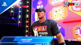 John Cena & Kevin Owens vs. Roman Reigns & Sami Zayn: SmackDown, WWE 2K23 Gameplay [HD/60FPS]