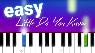 Alex & Sierra - Little Do You Know (100% EASY PIANO TUTORIAL)