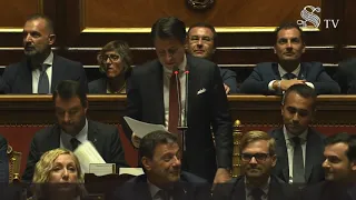 Comunicazioni del Presidente Conte al Senato