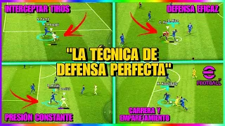 La MEJOR FORMA de DEFENDER en EFOOTBALL 2024 MOBILE - como defender en efootball 2024 tutorial fácil