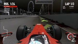 F1 2010 - Marina Bay Street Circuit - Singapore (Singapore Grand Prix) - Gameplay