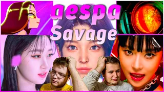 Реакция на aespa 에스파 'Savage' MV