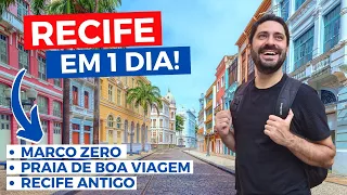RECIFE EM 1 DIA! O Que Fazer no Recife Antigo, Praia de Boa Viagem, Marco Zero, Passeios, Onde Ficar
