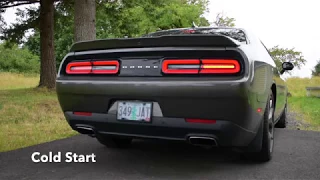 Dodge Challenger SXT: Solo Performance Exhaust Cold Start, Fly By's and a Big Burnout