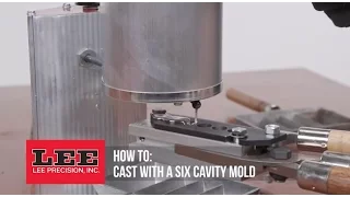 Lee Precision, Casting with a six cavity mold