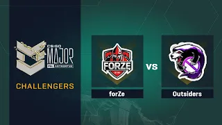 forZe vs Outsiders | Карта 2 Mirage | PGL Major Antwerp 2022 Challengers Stage