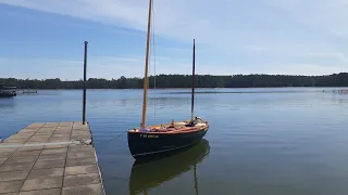 sailing the Lilou2 stitch and glue sailboat,  9.23.22