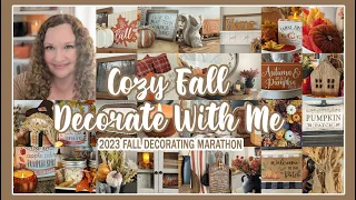 🍂 2023 FALL DECORATE WITH ME MARATHON│FALL FARMHOUSE DECOR IDEAS│FALL DECOR INSPIRATION│HOME DECOR