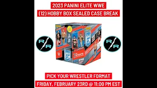 2023 Panini Elite WWE 12 Hobby Box 1 Case eBay Wrestler Break Friday 2/23 @ 11:00 PM EST