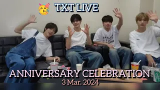 [MULTI SUB]🔴TXT LIVE  03.03.24🎉 ANNIVERSARY CELEBRATION 🤗#yeonjun #yeonjun #soobin #beomgyu #taehyun