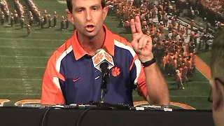 Dabo Swinney named interim head coach at Clemson in 2008