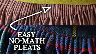 Easy No-Math Pleats for Historical Fashion (How to Sew Cartridge Pleats)