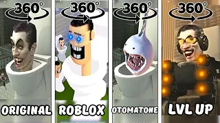 Skibidi Toilet G-MAN vs ROBLOX vs OTAMATONE vs ORIGINAL | 360º VR Finding Challenge (ALL EPISODES)