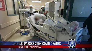 US surpasses 750,000 COVID-19 deaths, Johns Hopkins says