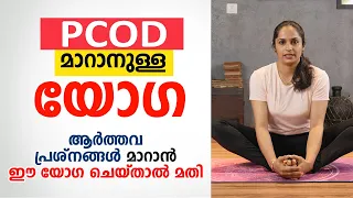 PCOD മാറാനുള്ള യോഗ | Best Yoga for PCOD | PCOD Workout at Home