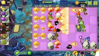 как пройти 11 уровень на локации тёмные века.В PVZ 2!Прохоdим уровень.