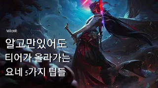 알고만있어도 티어가 올라가는 요네 5가지 기본꿀팁!   [와일드리프트]