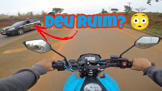 TOP SPEED da Fazer 250 com o Escapamento ARASHI l Derrubei o Túnel😂