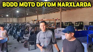 UZBEKISTONDA ENG KATTA OPTOMCHI ELEKTOR SKUTER VA MURAVEY ZAVODIDAN VIDEO BODO MOTO